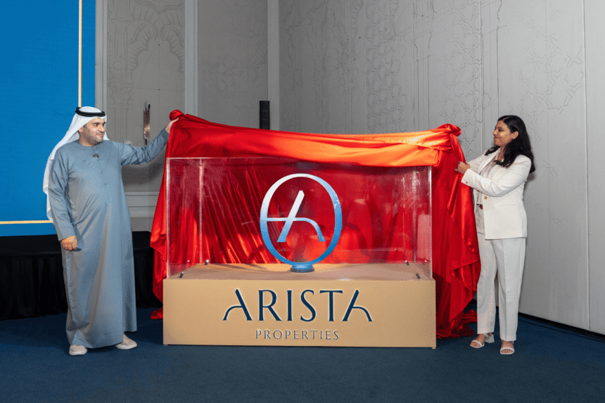 Dr Mahmoud Al Burai, President, FIABCI Emirates and Srishti Gaur - Head of Media Relations, Arista Properties.-min