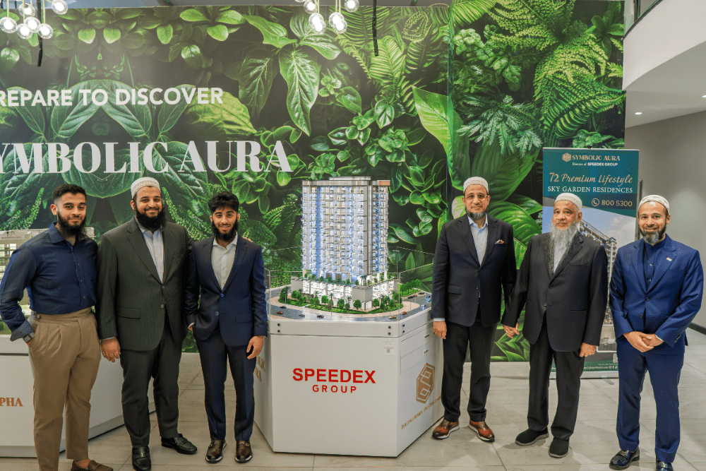 Symbolic Developments management at the launch of their latest project 'Symbolic Aura' in Al Furjan Dubai-min